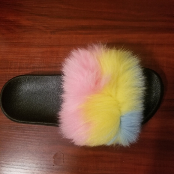 Fur slides with Jelly handbag - Picture 2 of 2